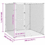 Galvanised Steel Dog Kennel 2x2x2m Outdoor | HomeAndLiving