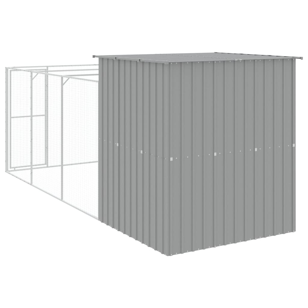 Galvanised Steel Dog House Run Kennel | HomeAndLiving