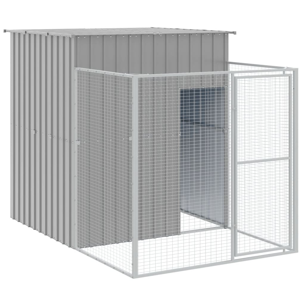 Galvanised Steel Dog House Run Kennel | HomeAndLiving