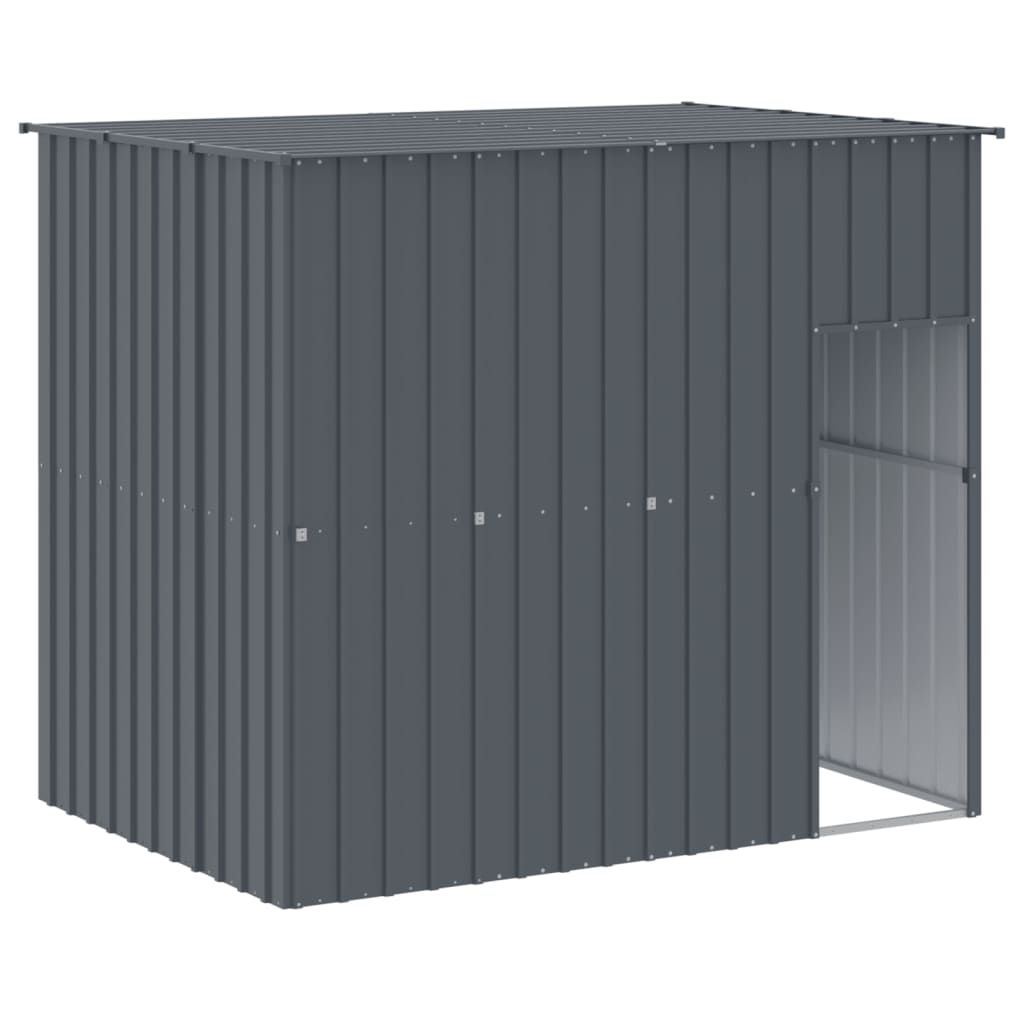 Galvanised Steel Dog Kennel Run 214x457cm | HomeAndLiving