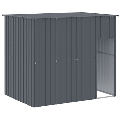 Galvanised Steel Dog Kennel Run 214x457cm | HomeAndLiving