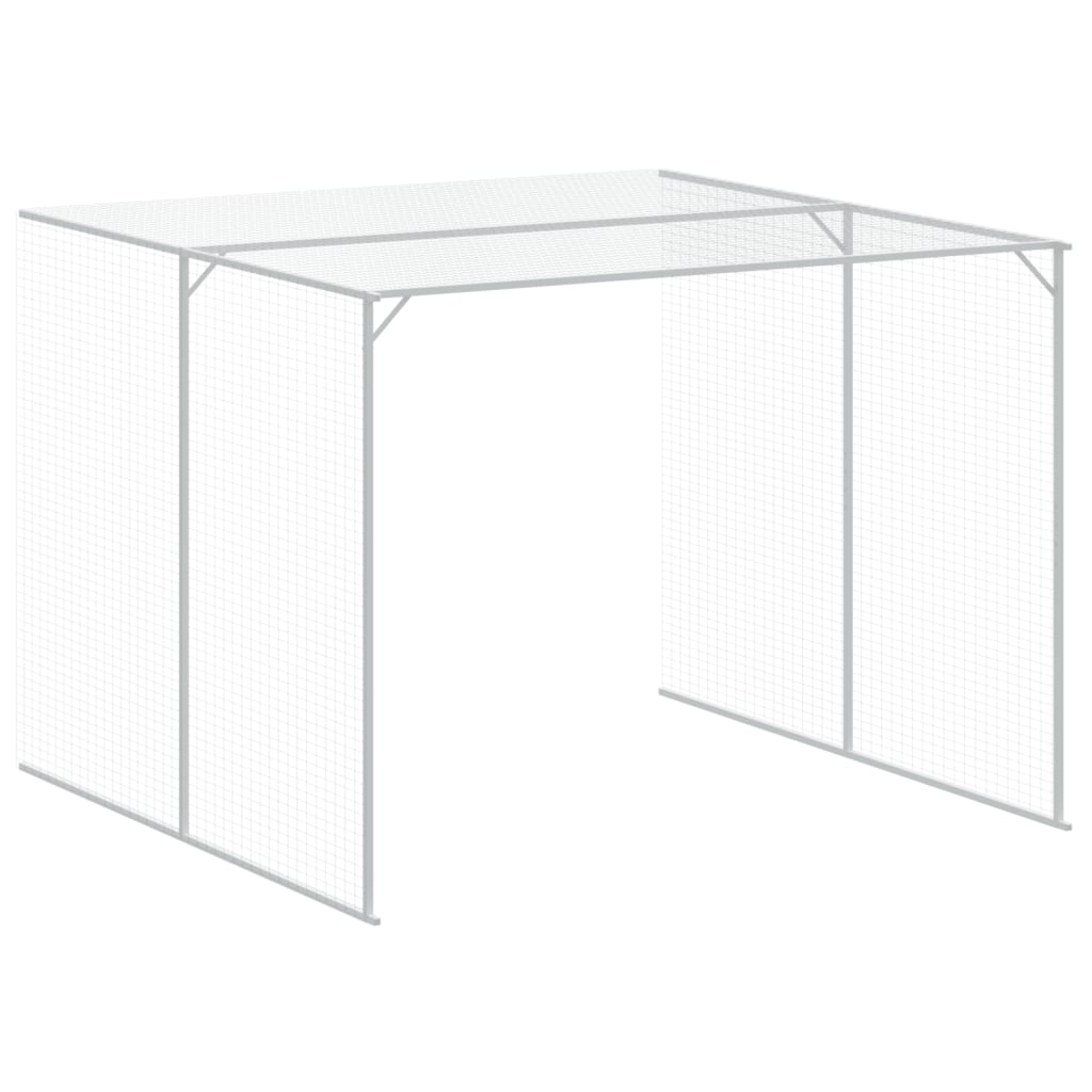 Galvanised Steel Dog Kennel Run 214x457cm | HomeAndLiving