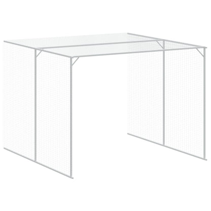 Galvanised Steel Dog Kennel Run 214x457cm | HomeAndLiving