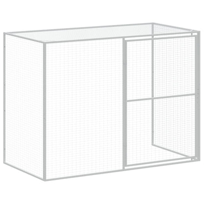 Galvanised Steel Dog Kennel Run 214x457cm | HomeAndLiving