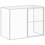 Galvanised Steel Dog Kennel Run 214x457cm | HomeAndLiving