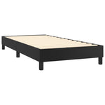 Black Box Spring Bed with Pocket Spring Mattress Faux Leather Headboard