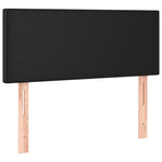 Black Box Spring Bed with Pocket Spring Mattress Faux Leather Headboard