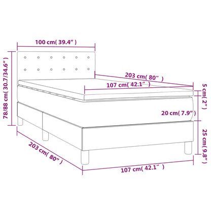 Black Faux Leather Box Spring Bed with Pocket Spring Mattress