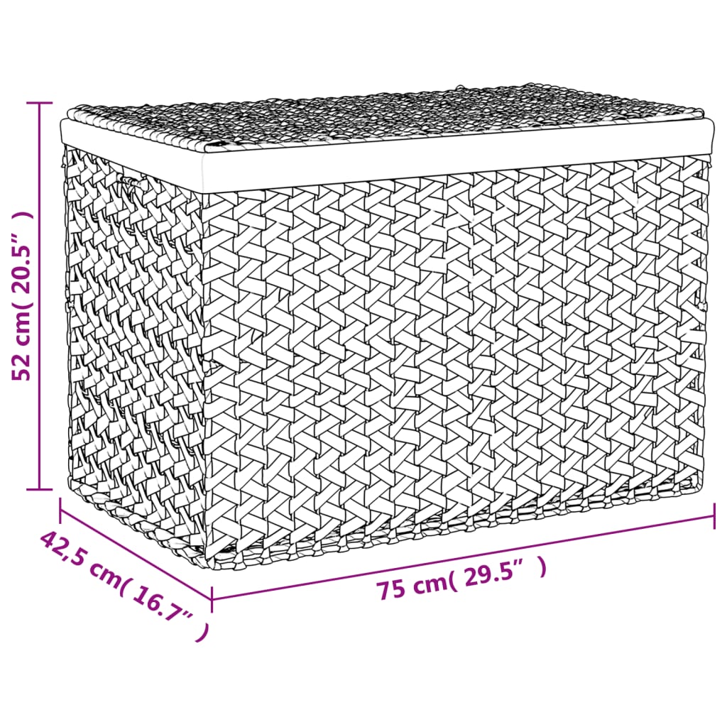 Water Hyacinth Laundry Basket 3 Section | HomeAndLiving