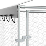 Large Outdoor Dog Kennel Galvanised Steel 3x3m | HomeAndLiving