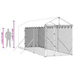 Large Galvanised Steel Dog Kennel Run 2x6m | HomeAndLiving