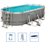 Summertime Bliss: Bestway Power Steel Oval Swimming Pool Set