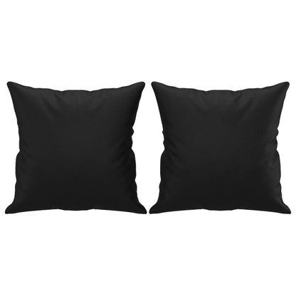 2-Seater Sofa with Throw Pillows Cappuccino Faux Leather