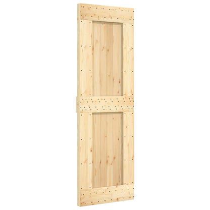 Sliding Door with Hardware Set - Solid Wood Pine