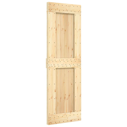 Sliding Door with Hardware Set-Solid Wood Pine
