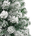 Wonderland Delight: Artificial Hinged Christmas Tree with Flocked Snow