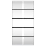 Wall Mirror Black Rectangle Iron