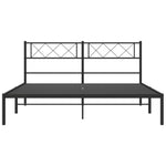 Metal Bed Frame with Headboard and Footboard