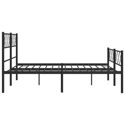 Metal Bed Frame with Headboard and Footboard