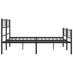 Metal Bed Frame with Headboard and Footboard