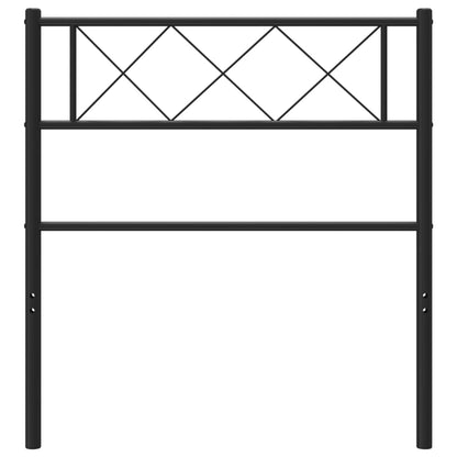 Metal Headboard Black