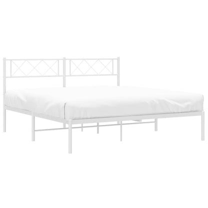 Metal Bed Frame with Headboard and Footboard
