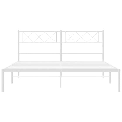 Metal Bed Frame with Headboard and Footboard