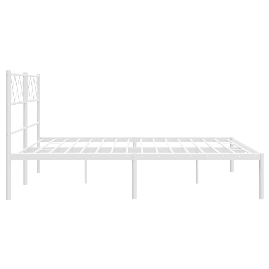 Metal Bed Frame with Headboard and Footboard