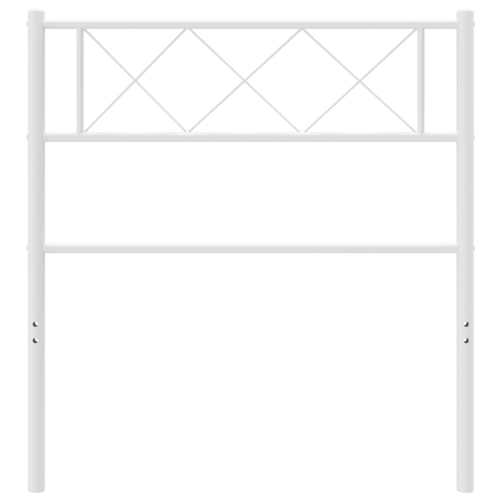 Metal Headboard White