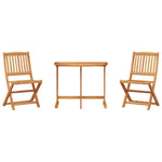 Premium 3 Piece Folding Garden Dining Outdoor Retreat Evening