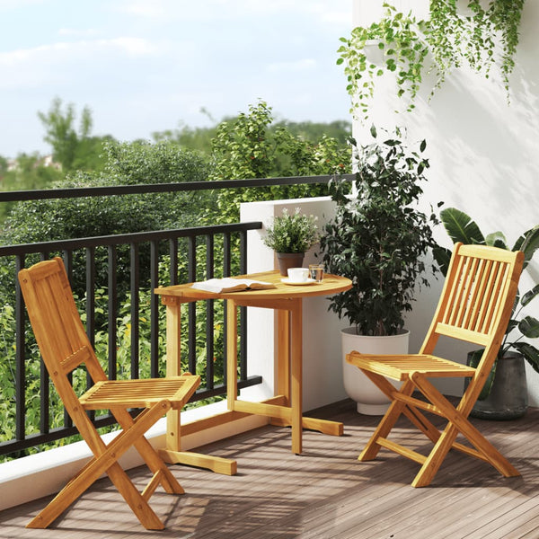 Premium 3 Piece Folding Garden Dining Outdoor Retreat Evening