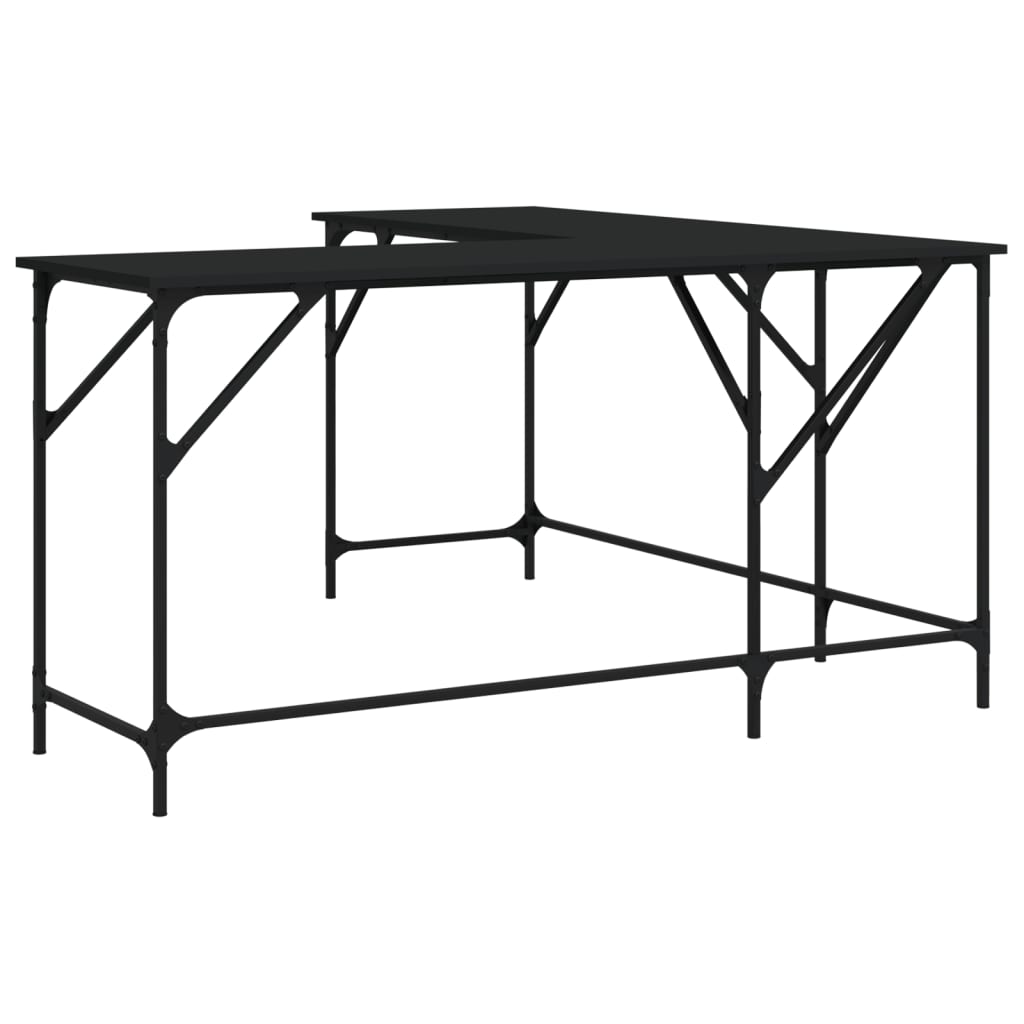 Desk Engineered Wood-Black