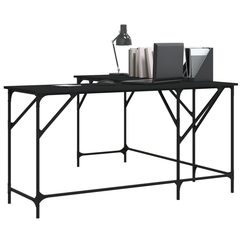 Desk Engineered Wood-Black