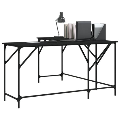 Desk Engineered Wood-Black