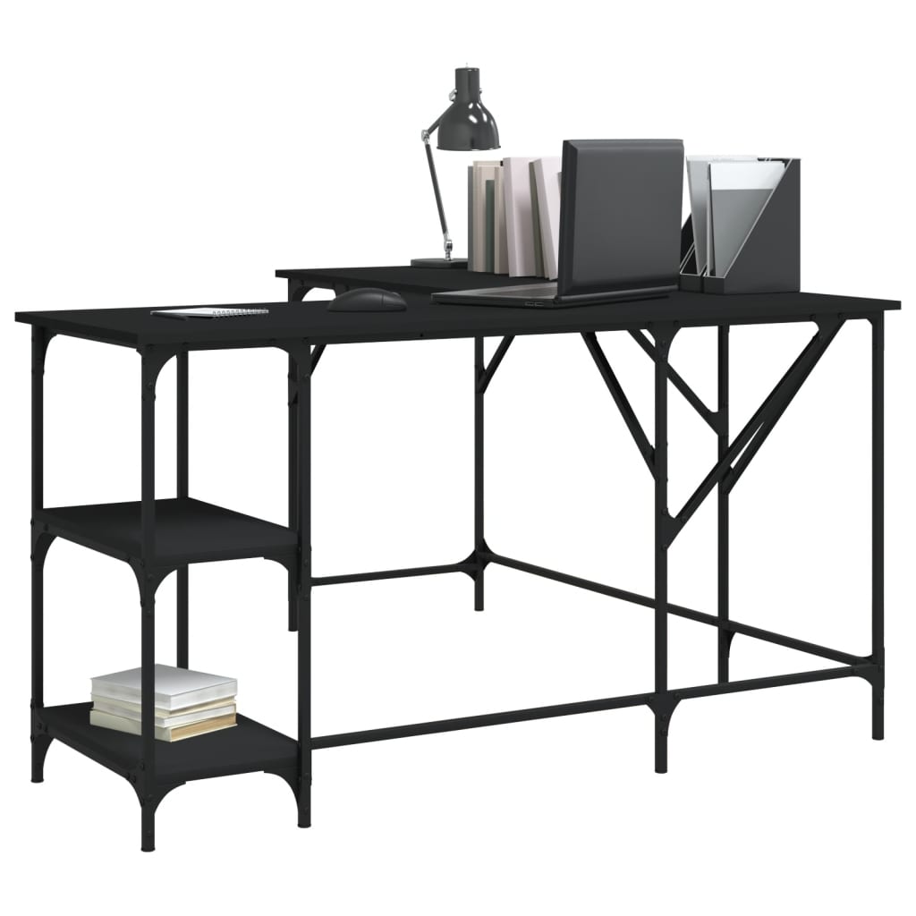 Desk Engineered Wood Black