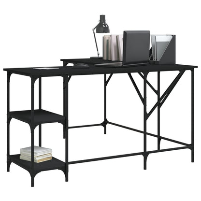 Desk Engineered Wood Black