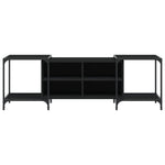 TV Cabinet Black Engineered Wood