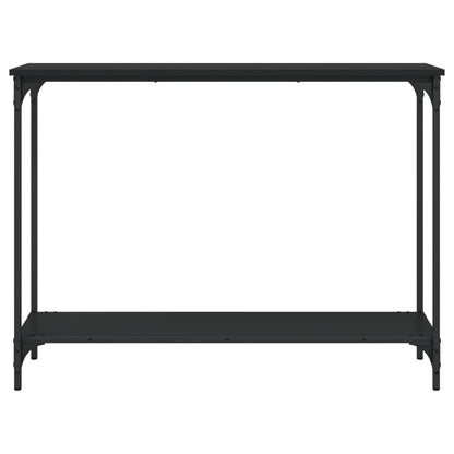 Console Table Black Engineered Wood