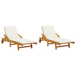 Sun Loungers 2 pcs with Table