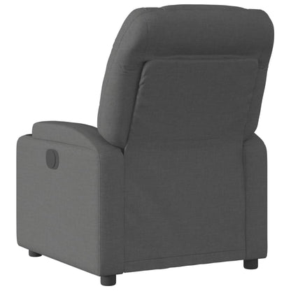 Fabric Recliner Chair Dark Grey 135° | HomeAndLiving