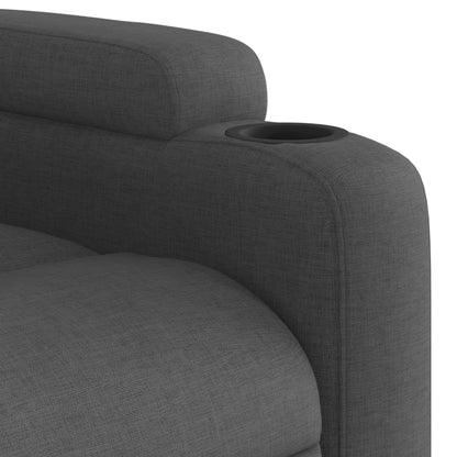 Fabric Recliner Chair Dark Grey 135° | HomeAndLiving