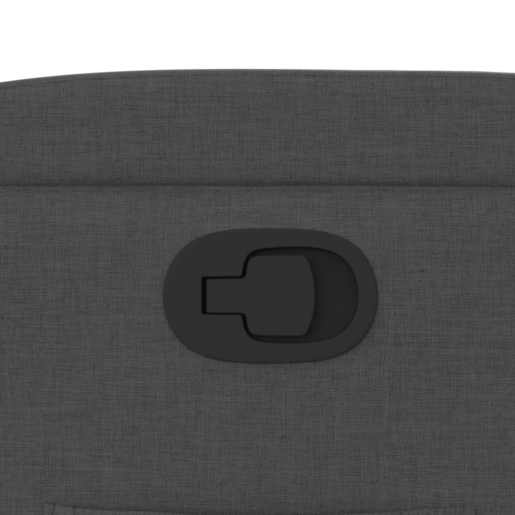 Fabric Recliner Chair Dark Grey 135° | HomeAndLiving
