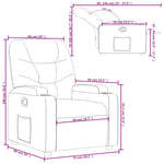 Fabric Recliner Chair Dark Grey 135° | HomeAndLiving