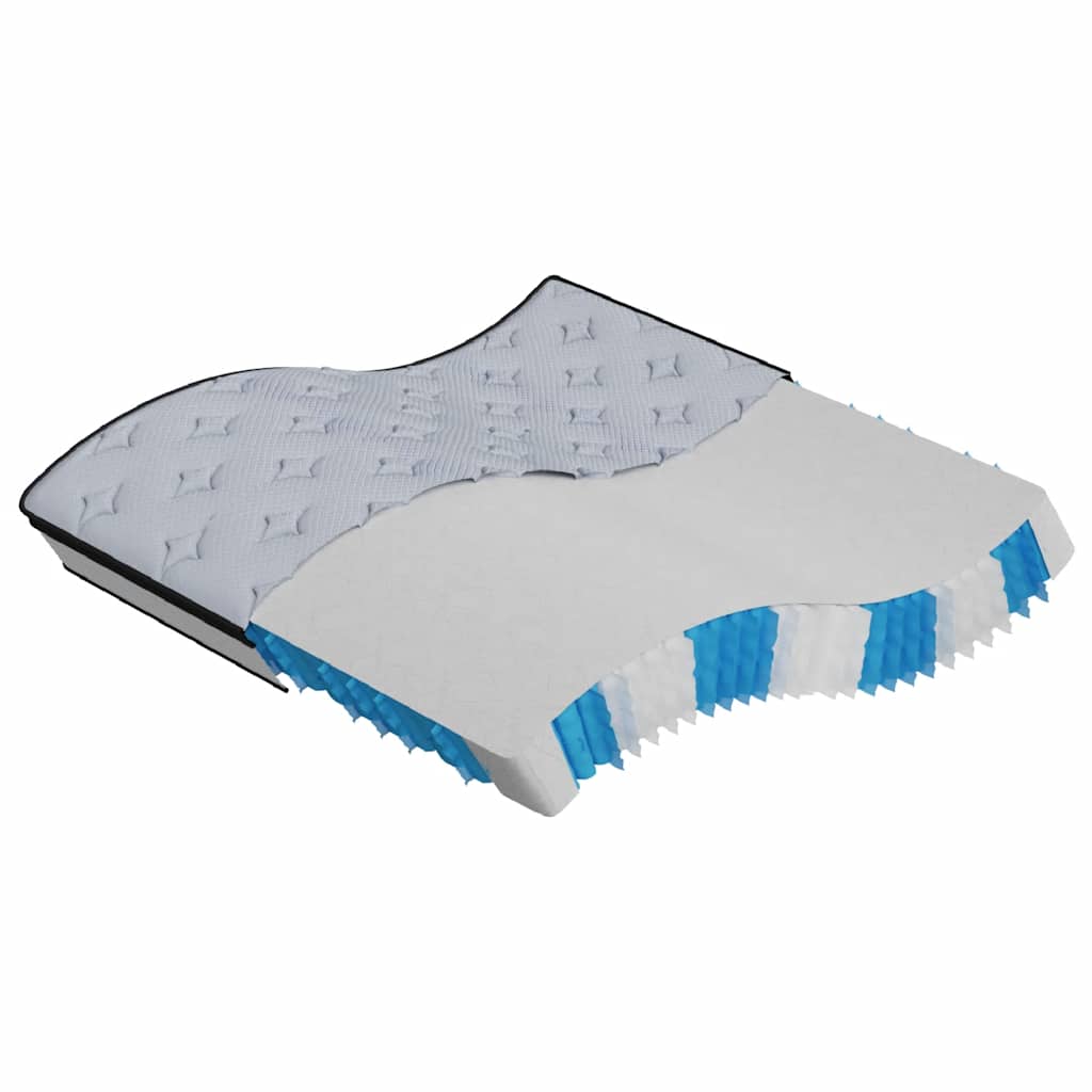 King 28cm Medium Pocket Spring Mattress Fabric Foam Isolation Pad Support
