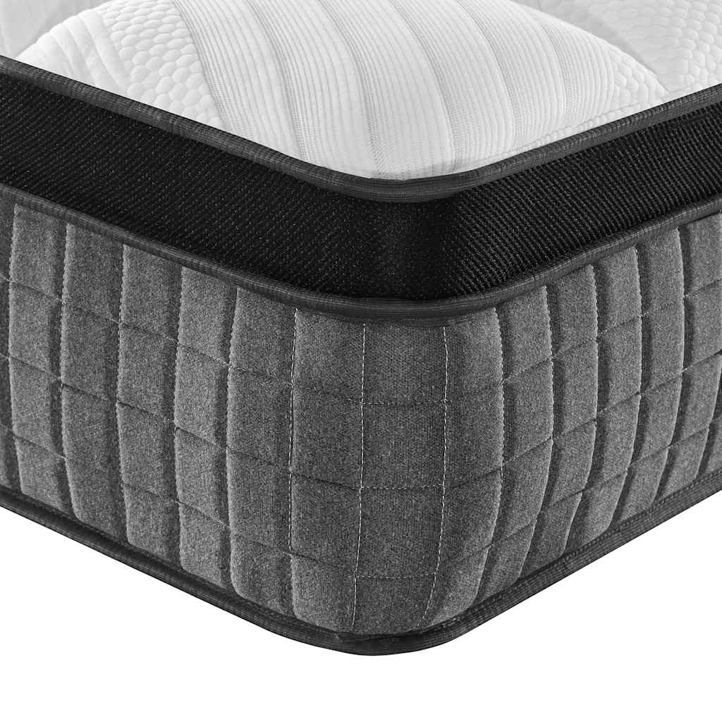 Double Medium Plus Pocket Spring Mattress Fabric Foam Isolation Pad