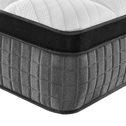 Double Medium Plus Pocket Spring Mattress Fabric Foam Isolation Pad