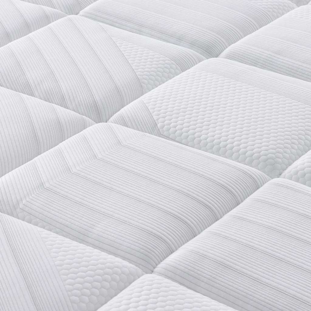 Double Medium Plus Pocket Spring Mattress Fabric Foam Isolation Pad