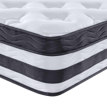 King Medium Pocket Spring Mattress Fabric with Foam & 7-Zone Support