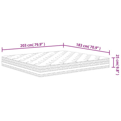 King Medium Pocket Spring Mattress Fabric with Foam & 7-Zone Support