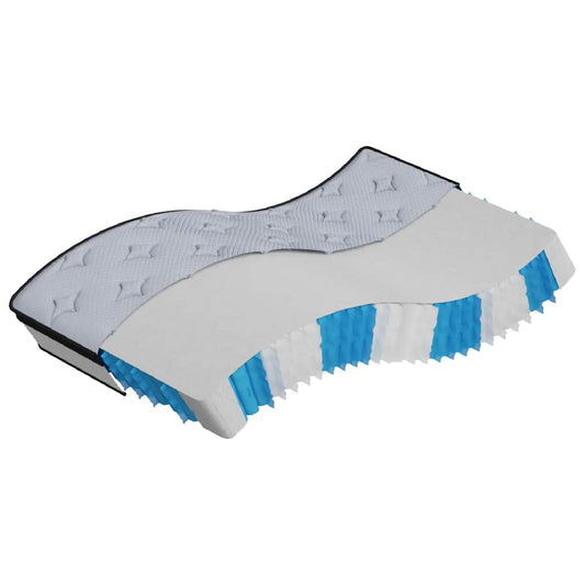 Single Medium Pocket Spring Mattress Fabric Foam Isolation Pad